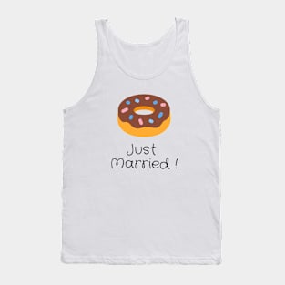 Just Married Donut T-shirt Tank Top